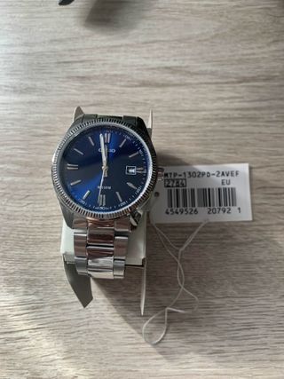 Reloj Casio MTP-1302PD-2AV Azul y Plateado