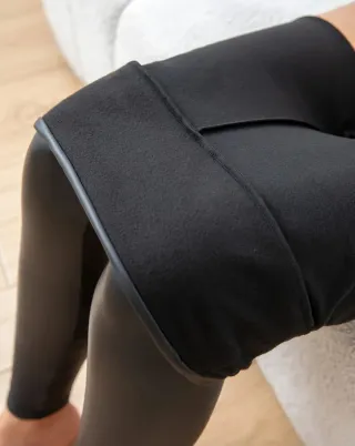 Mallas efecto piel negras