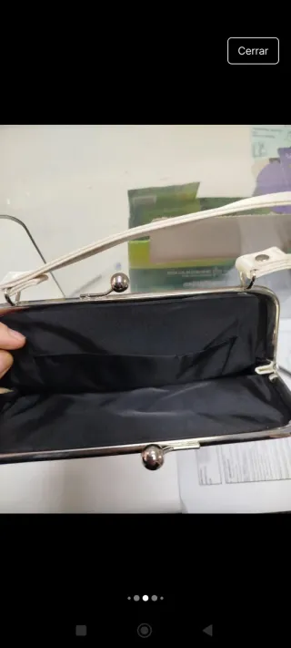 Bolso Avon beige/blanco nuevo