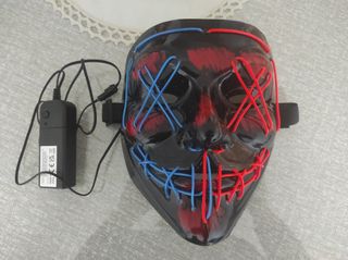 Careta/Máscara LED Halloween/Purga