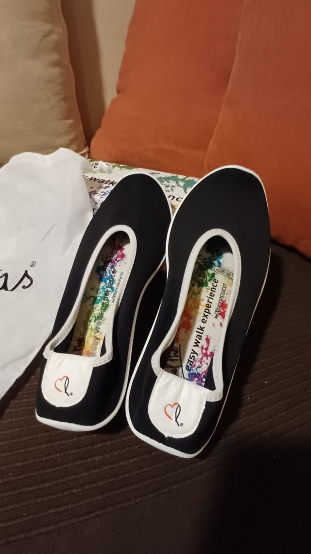 Bailarinas Lolitas negras y multicolor