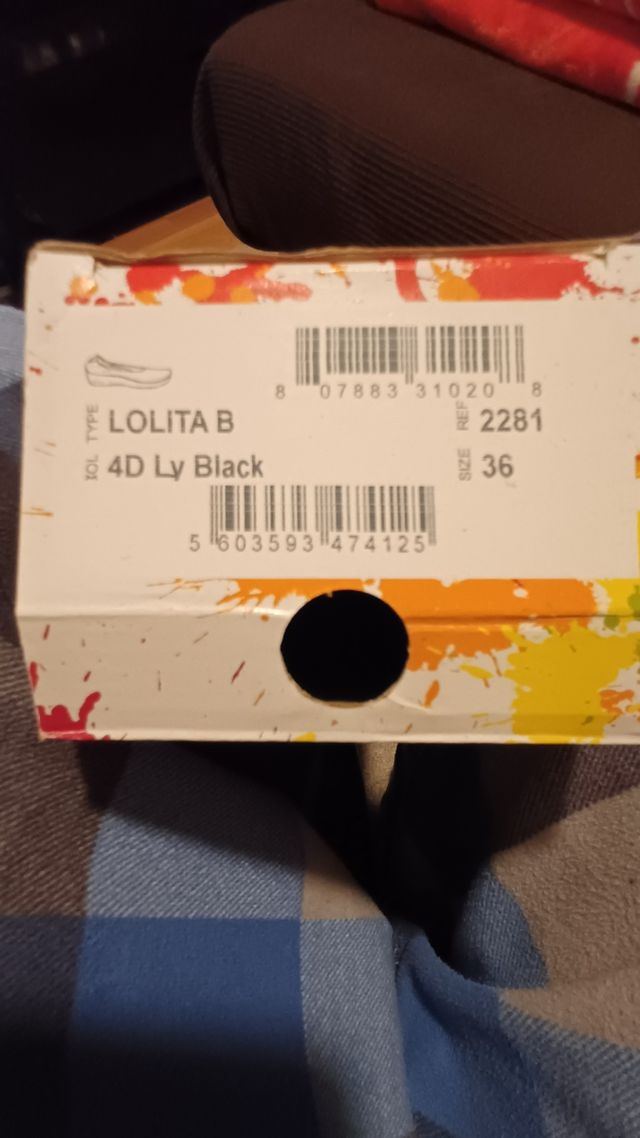 Bailarinas Lolitas negras y multicolor