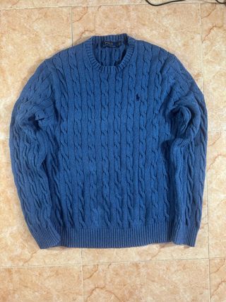 Jersey Polo Ralph Lauren Trenzado Lana Talla L
