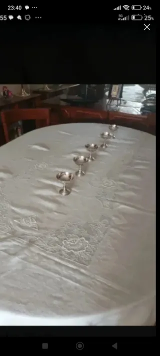 Mantel beige clarito/ 280x192 cm