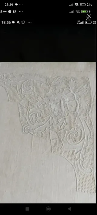 Mantel beige clarito/ 280x192 cm