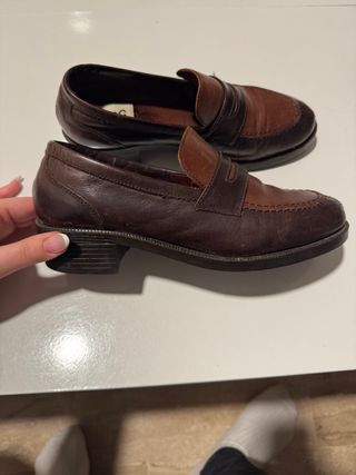 Mocasines de piel marrones