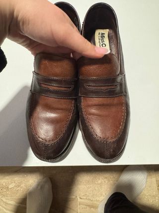 Mocasines de piel marrones
