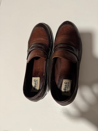 Mocasines de piel marrones