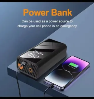 Compresor Arrancador Portatil Multifuncion