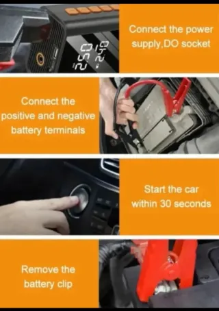 Compresor Arrancador Portatil Multifuncion