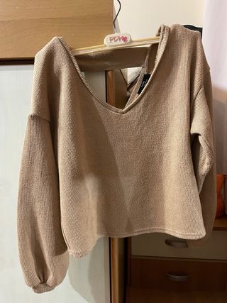 Maglioncino Bershka Beige Taglia S