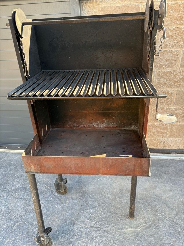 Barbacoa portátil hierro y acero inoxidable