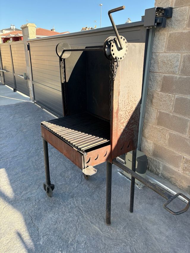 Barbacoa portátil hierro y acero inoxidable