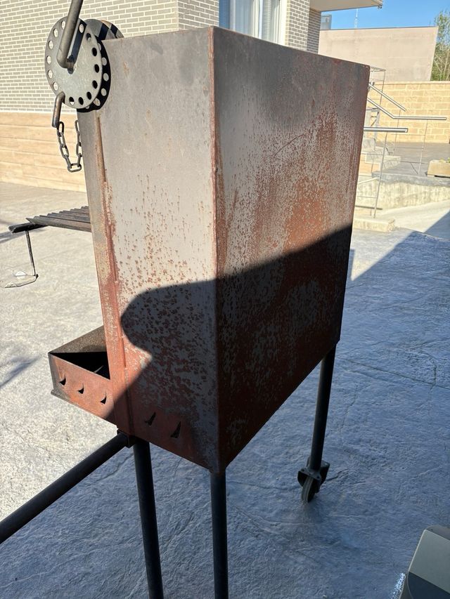 Barbacoa portátil hierro y acero inoxidable
