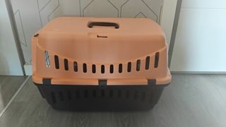 Transportín Perro/Gato Naranja y Negro