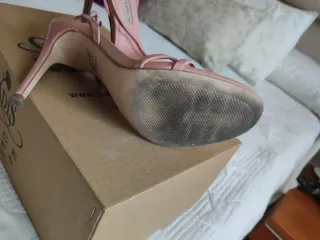 Sandalias Zara Rosas Tacón Alto