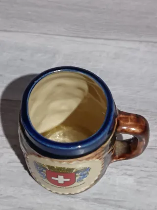 Taza cerámica decorada