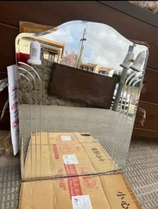 Espejo de baño/cocina plateado