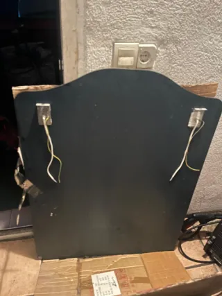 Espejo de baño/cocina plateado