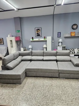 Sofá Chaiselongue Cama, Respaldo Reclinable