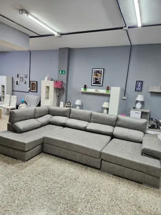 Sofá Chaiselongue Cama, Respaldo Reclinable