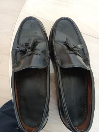 Mocasines Sebago Negro con Borlas