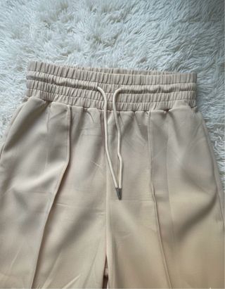 Pantalón palazzo caqui/beige Nuevo tiro alto