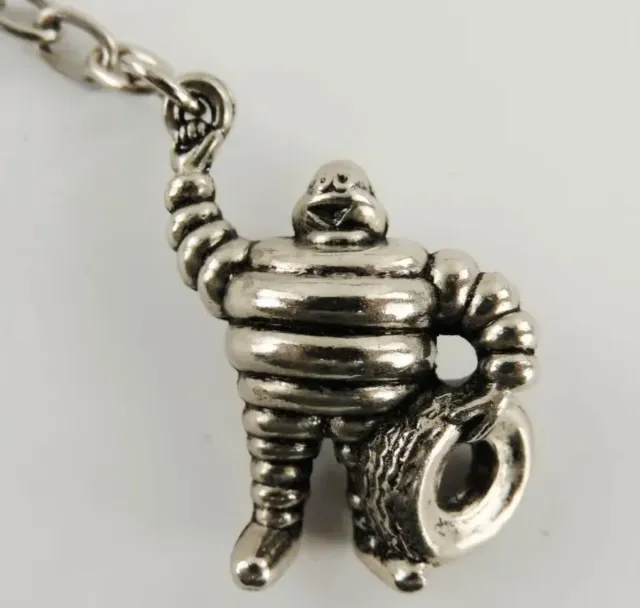 Antico portachiavi Michelin vintage con Bibendum