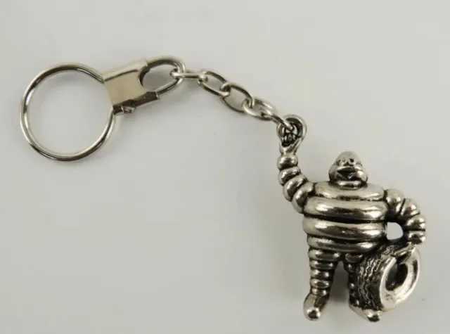 Antico portachiavi Michelin vintage con Bibendum