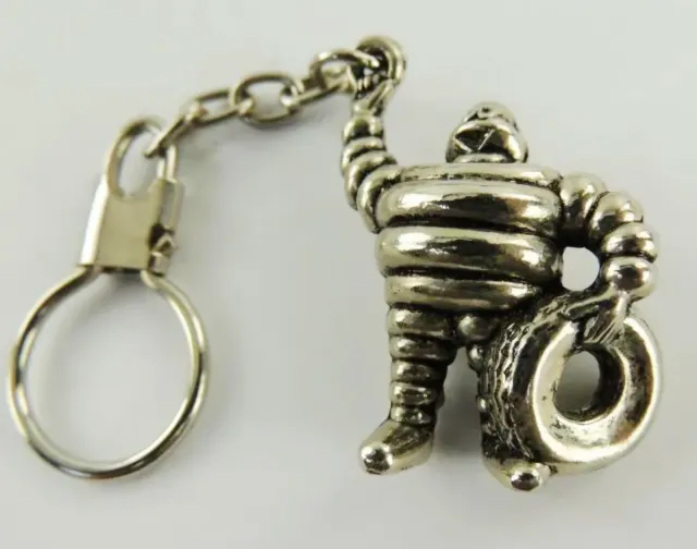 Antico portachiavi Michelin vintage con Bibendum