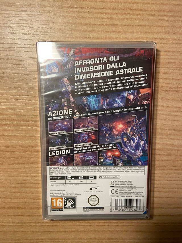 Astral Chain nuevo Nintendo Switch PAL italia