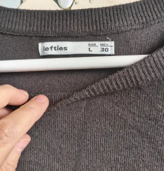 Jersey de punto a rayas negro y blanco