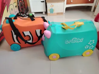 Maleta infantil Trunki turquesa y naranja Nemo