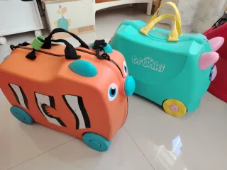 Maleta infantil Trunki turquesa y naranja Nemo
