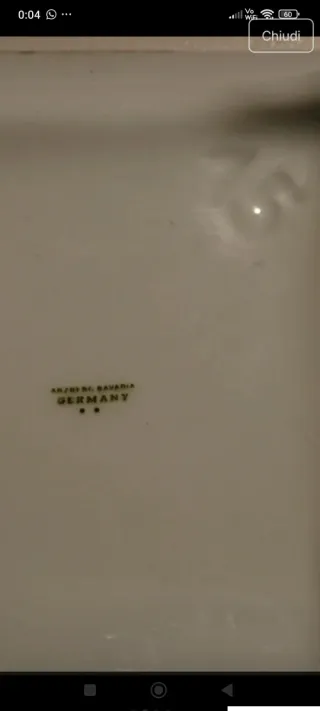 Portagioie porcellana Bavaria Germany