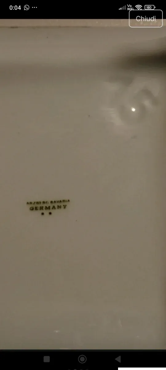 Portagioie porcellana Bavaria Germany