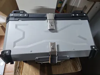 Maleta Baúl Moto Negra Interior Acolchado