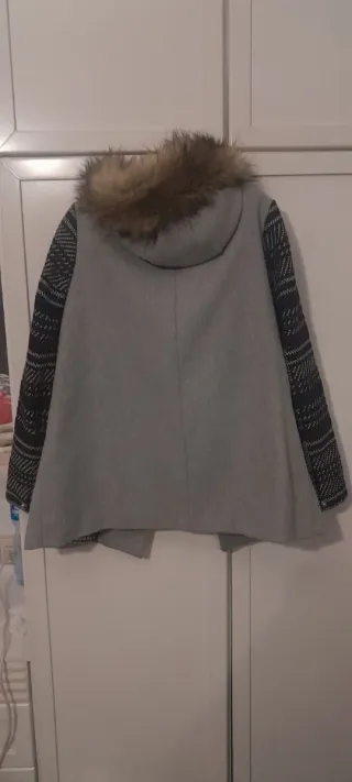 Chaqueta Desigual Mujer Gris y Negra