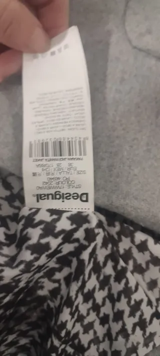 Chaqueta Desigual Mujer Gris y Negra