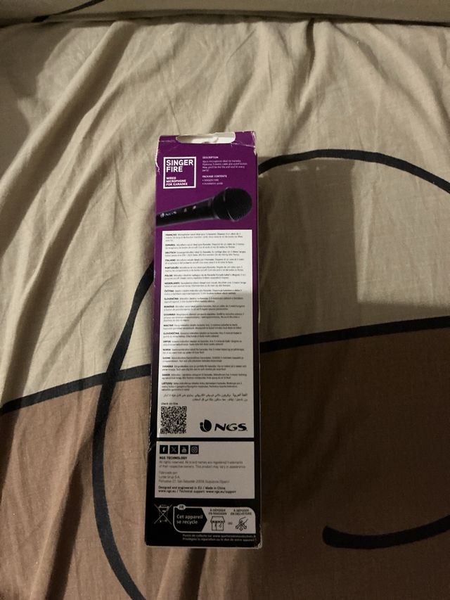 Microfone Karaoke NGS Singer Fire