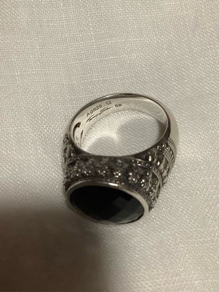 Parure Anello e Bracciale Teschio Nero Argento