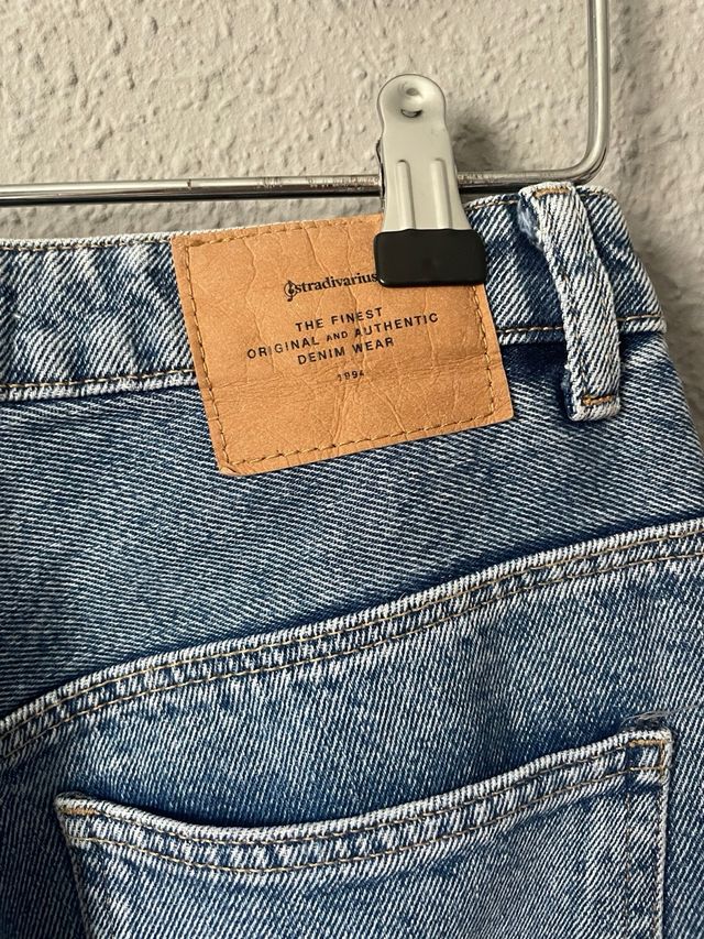 Pantalón vaquero mom azul