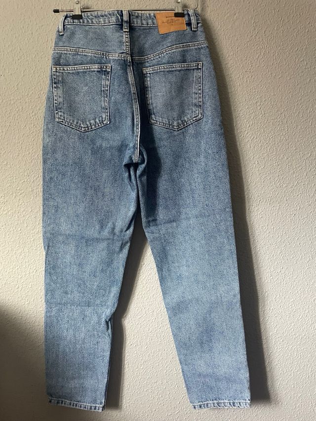 Pantalón vaquero mom azul