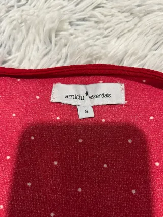 Vestido cruzado rojo lunares Amichi Talla S