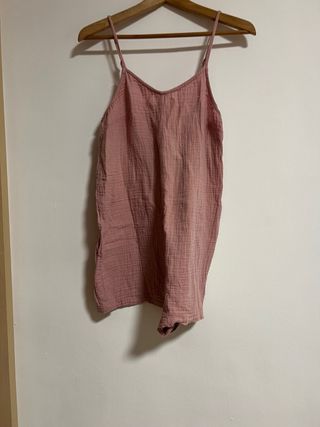 Mono corto tirantes rosa