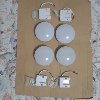 4 plafoniere 9cm per piccoli ambienti