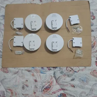 4 plafoniere 9cm per piccoli ambienti