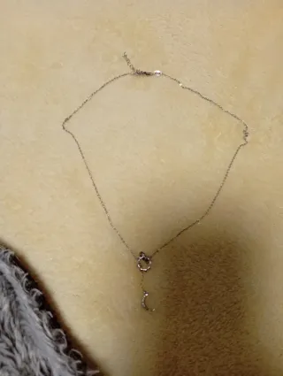 Collar plata sol y luna