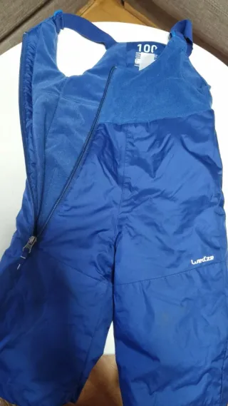 Mono nieve niño 12 meses azul