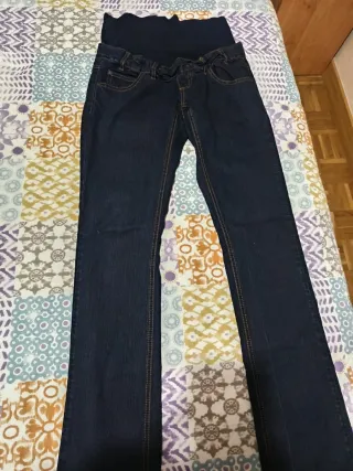 Pantalón premamá azul